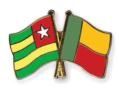 Benin and Togo flags