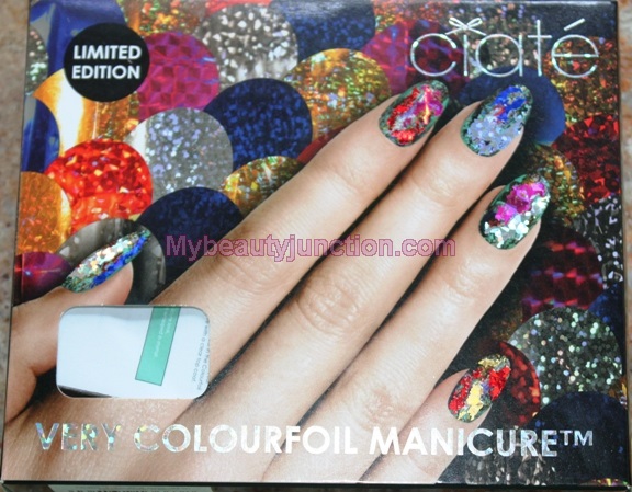 First go at Ciate Colour Foil Manicure kit: Nail art fail