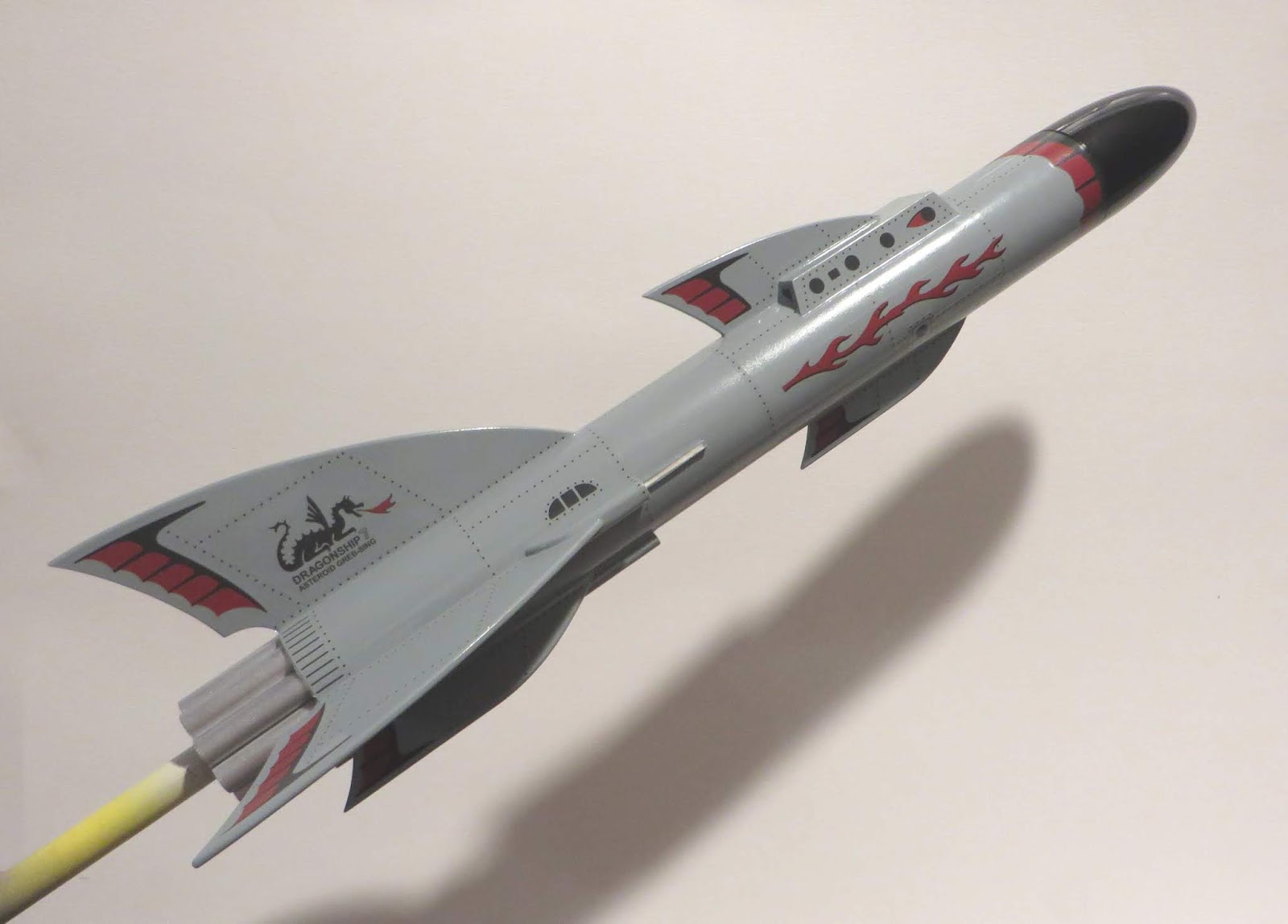 Model Rocket Building Estes Dragon Ship 7 1345, Part 17, Almost Finished