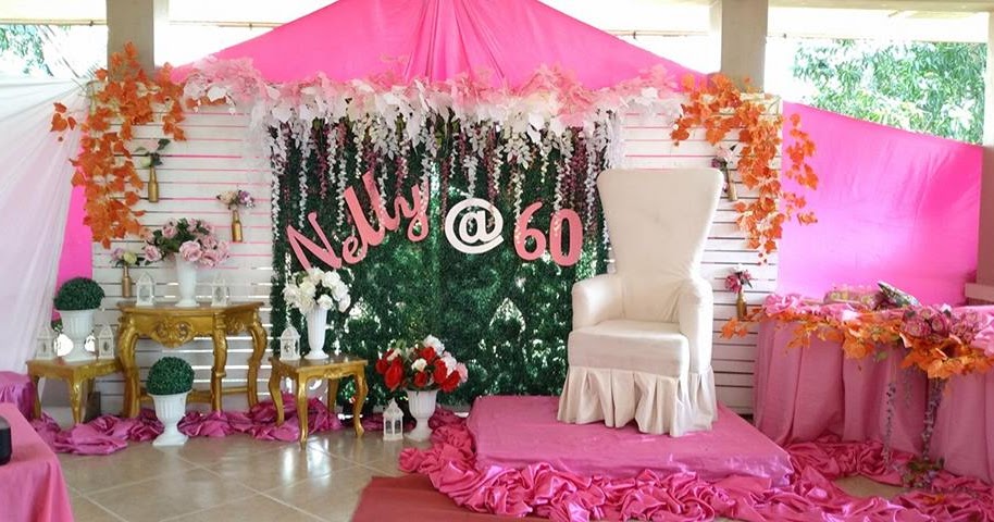 60th Birthday Backdrop Design - Get Layout