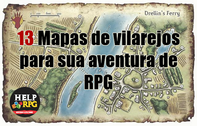 13 Mapas de vilarejos para sua aventura de RPG. 13 Mapas de vilarejos para sua aventura de RPG.