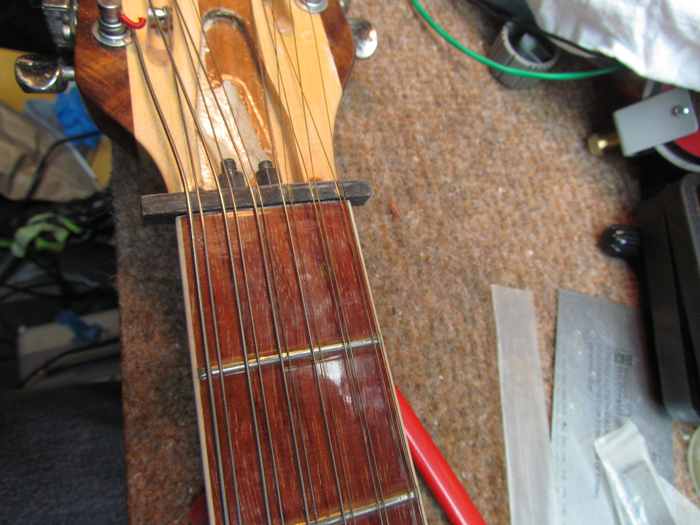 Custom Nut for Rickenbacker 12String, Pt. 2 Crawls Backward (When Alarmed)