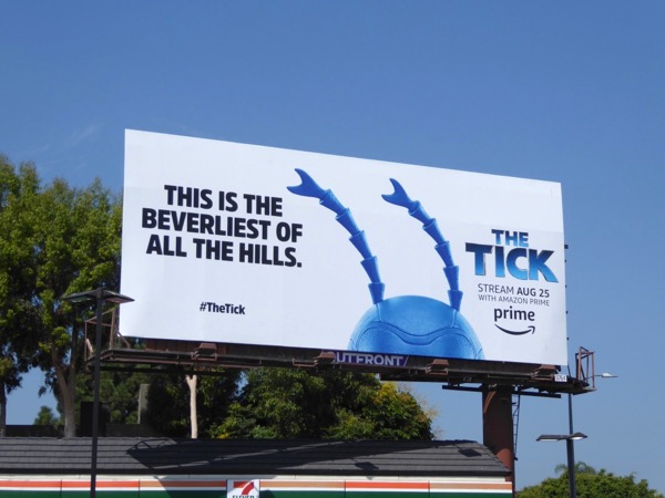 This is the Beverliest of all the Hills The Tick billboard Beverliest of all the Hills Tick billboard