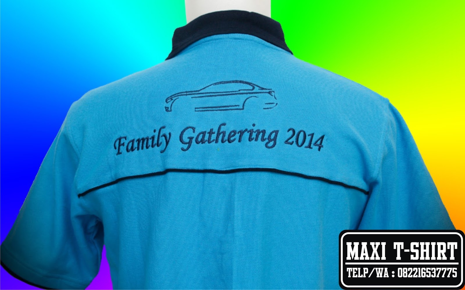 Pusat Pembuatan Kemeja Bordir Bandung Kaos Family Gathering 2014 Gambar