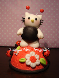Topo de Bolo de Aniversário Hello Kitty