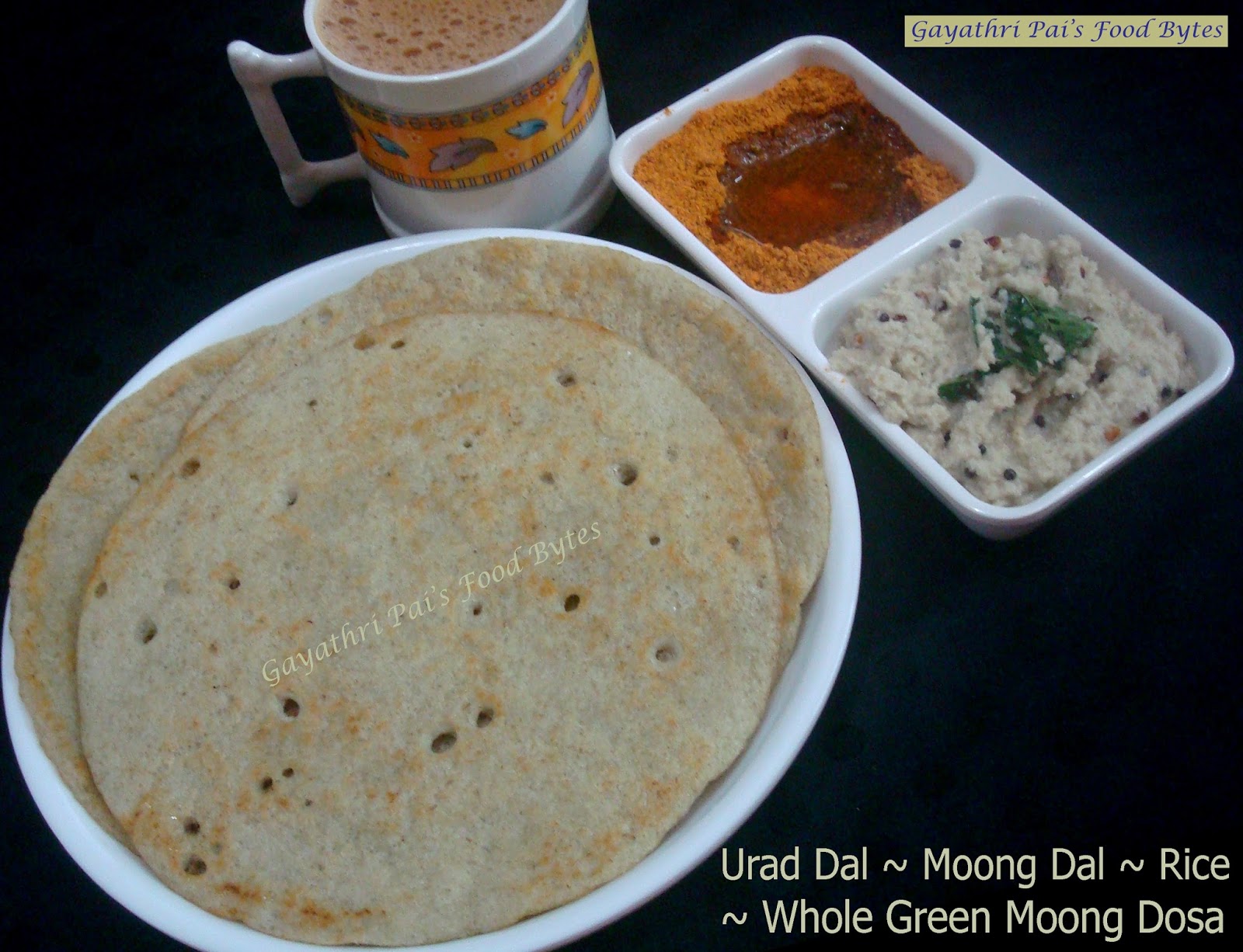 Gayathri Pai's Food Bytes Urad Dal Moong Dal Rice Whole Green