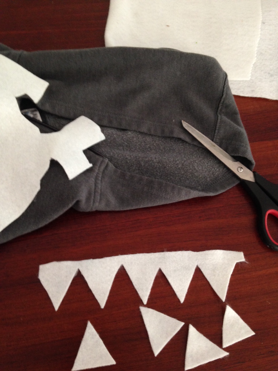 DIY Shark Hoodie {No Sewing Machine Needed} - Southern State of Mind