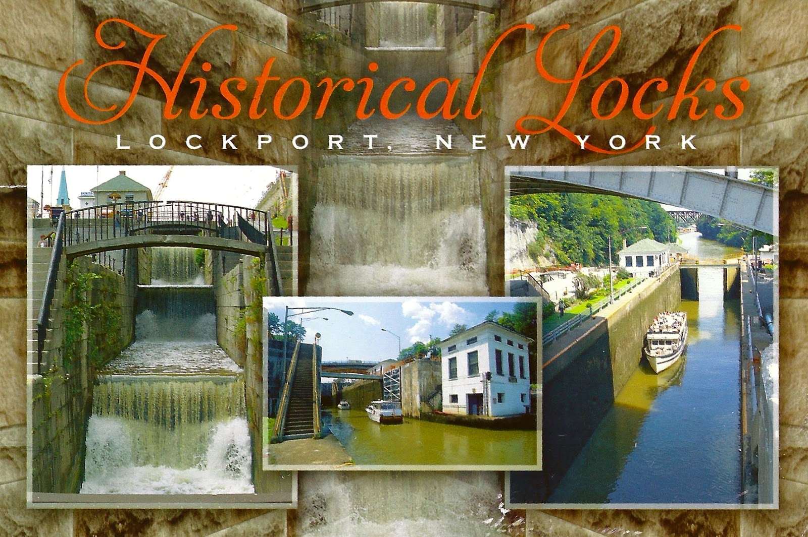My Favorite Postcards The Historical Locks of Lockport, New York