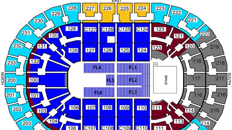 31 Quicken Loans Arena Seat Map - Maps Database Source