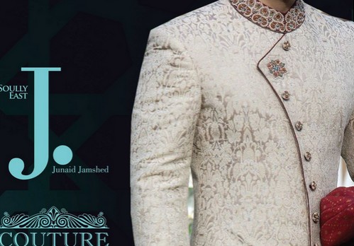 Asian Wedding Attire Junaid Jamshed Sherwani 2016 17 www.she styles.blogspot.com cover - Asian Wedding Attire