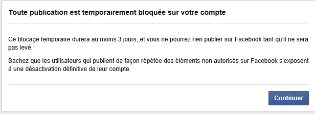 Compte Winamax Bloqué Trop De Tentative Compte facebook bloqué temporairement - Astucesinformatique