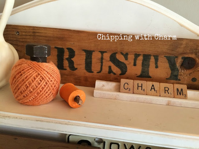 Chipping with Charm: Twine and Spool, Repurposed Pumpkins www.chippingwithcharm.blogspot.com