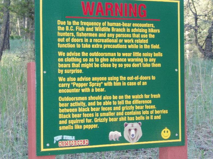 warning for geocachers