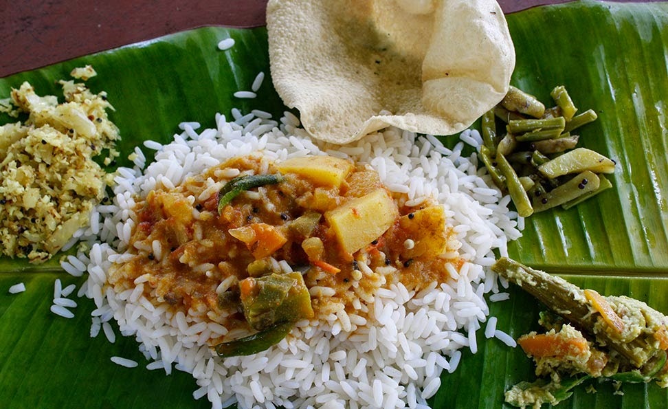 Agencia de Viajes India La hoja de Platano y su uso en la cocina de la