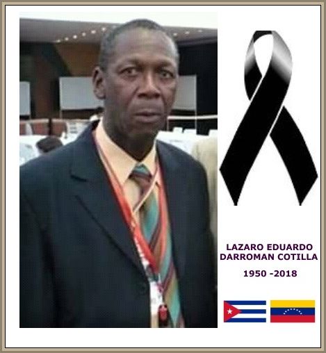 NOTA DE CONDOLENCIA. LÁZARO EDUARDO DARROMÁN COTILLA. QEPD NOTA DE CONDOLENCIA. LÁZARO EDUARDO DARROMÁN COTILLA. QEPD