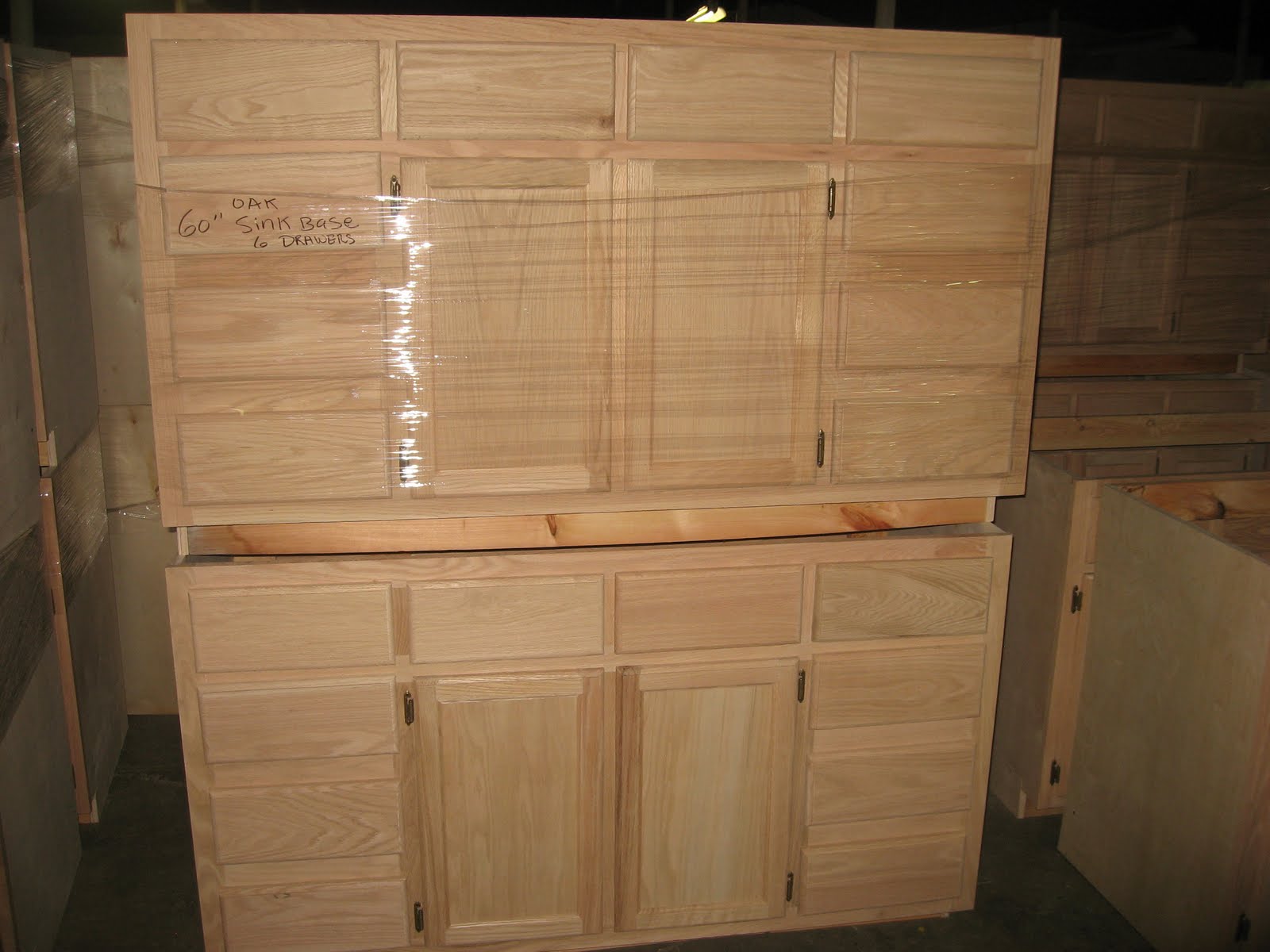 Blue Ridge Surplus Oak Unfinished Cabinets 