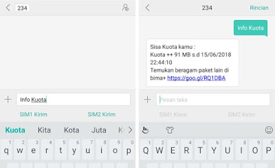 Cara Cek Kuota Tri Melalui SMS
