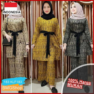 KLF183 Setelan Etnic Katun Rayon BMGShop