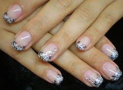 nail acrylic rhinestones designs silver nails gems french luxury cool grey monkey