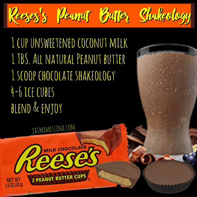 Reeses shakeology, healthy candy recipe, clean eating candy, healthy halloween