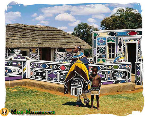 Arte e Arquitectura Africana: Casas de Ndebele