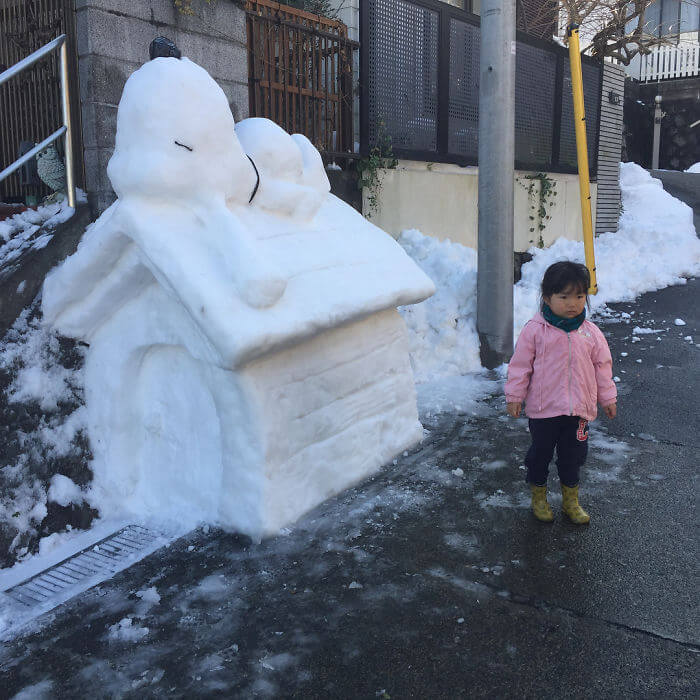 Mesmerizing Pictures Show How Heavy Snowfall In Japan Made People Creative Mesmerizing Pictures Show How Heavy Snowfall In Japan Made People Creative