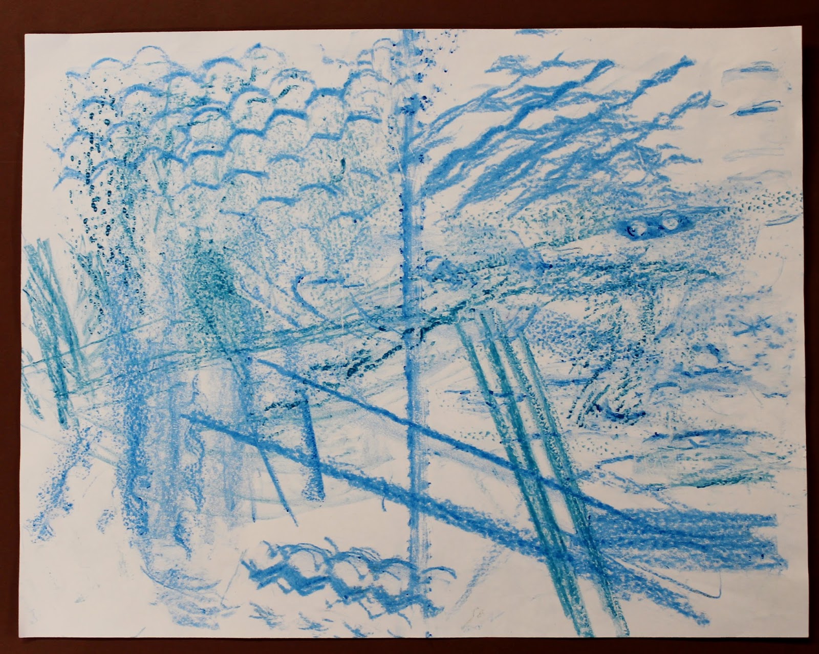 Cartwill Art 2nd Grade Crayon Rubbing Texture Paintings