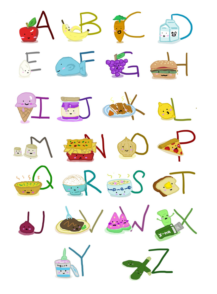 English Corner Alphabet Food