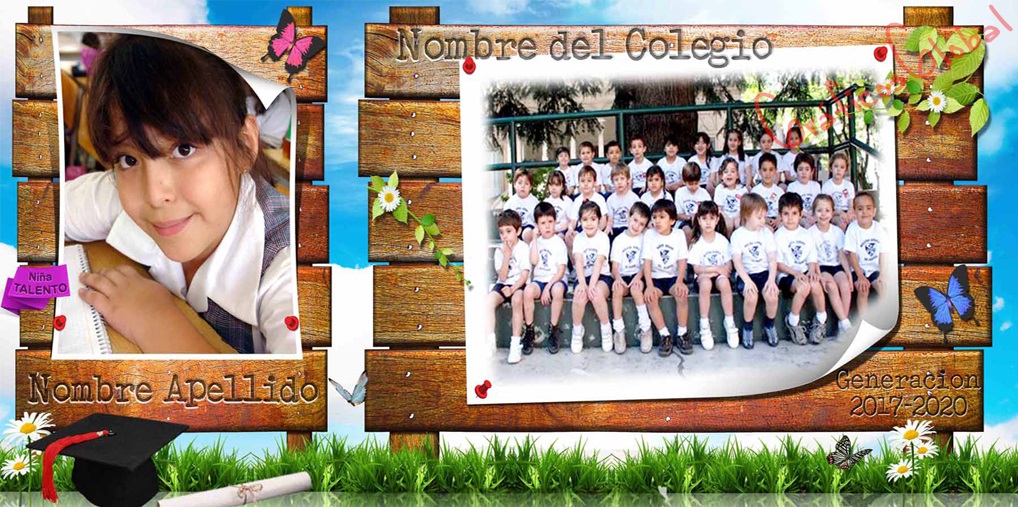 Graduación Infantil Escolar psd