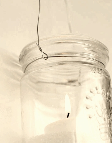 Mason Jar Candle Lantern
