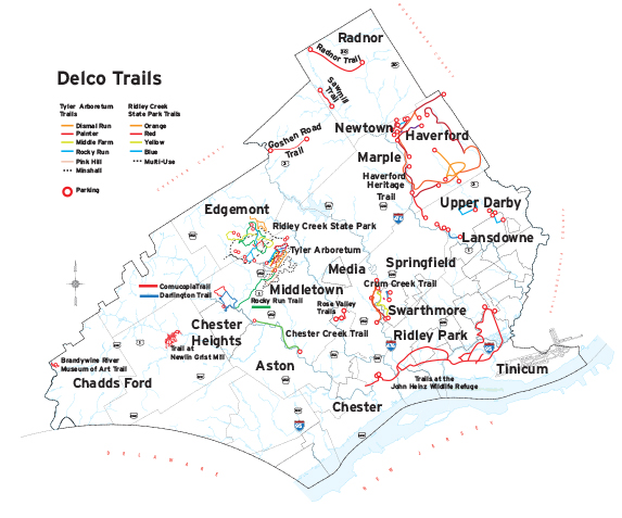 delco trails hiking biking and recreation trails delaware size