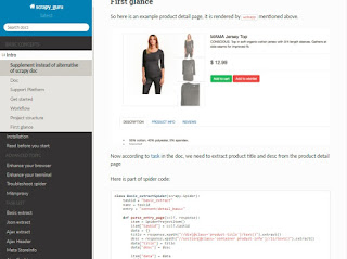 Scrapy guru. Scrapy tutorial scraping online shops. Scrapy guru. Online shops scraping.
