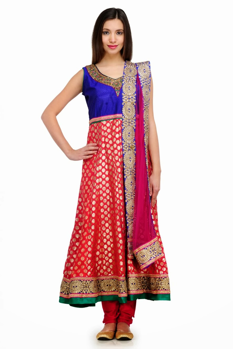umbrella cut frock long
