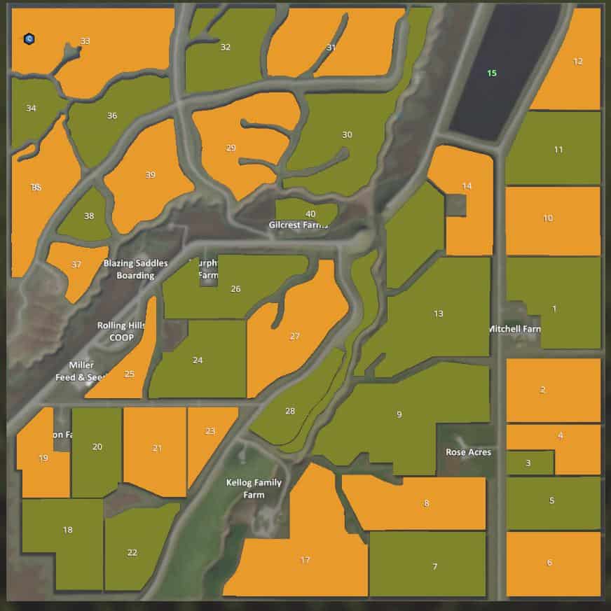 FS19 Rolling Hills v01.5 FS 19 & 22 USA Mods Collection