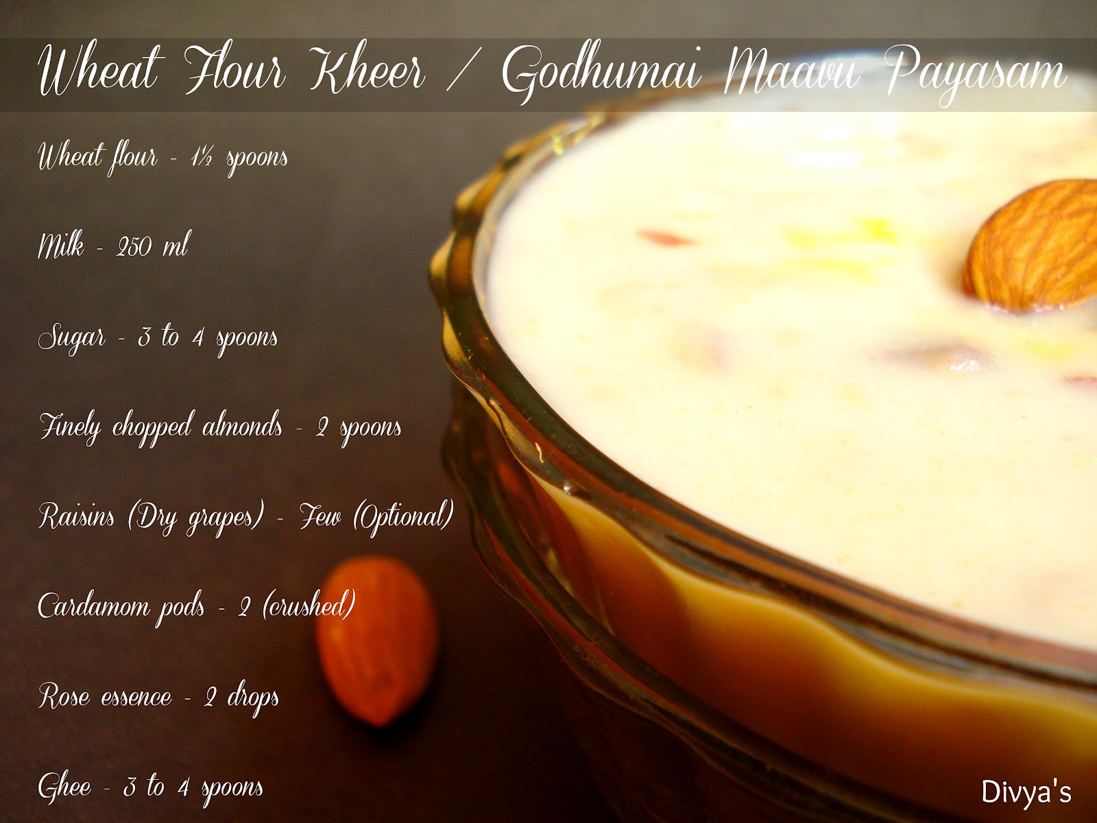 Wheat Flour Kheer / Godhumai Maavu Payasam You Too Can Cook
