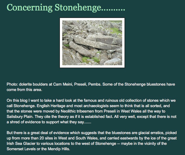 Stonehenge Bluestone Quarry Slab Collectible Specimen, Includes