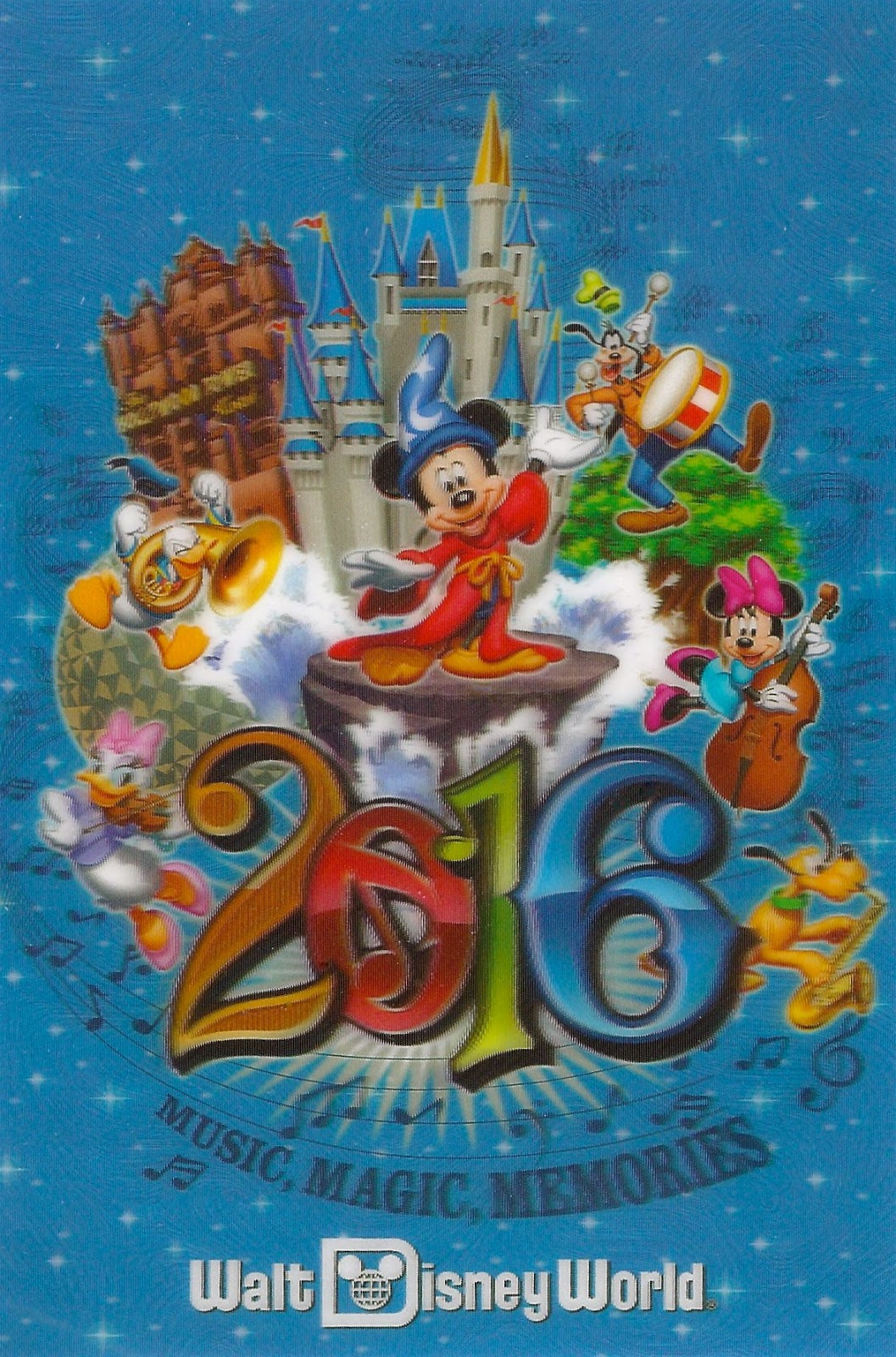 My Favorite Disney Postcards 2016 3D postcard from Walt Disney World