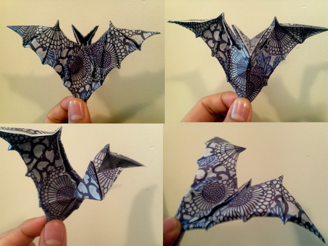 easy origami bat for kids easy arts and crafts ideas