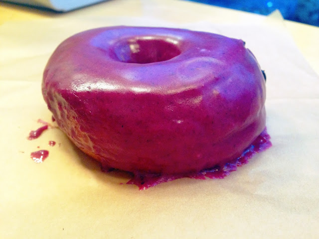 Blueberry Bourbon Basil Doughnut, Blue Star Donuts, Portland, OR | A Hoppy Medium
