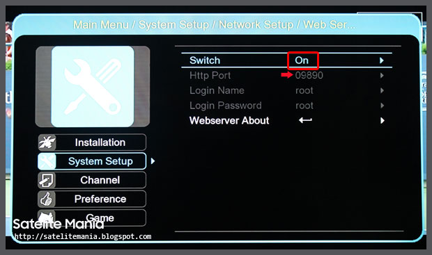 Cara WebServer Receiver Getmecom HD009 Super