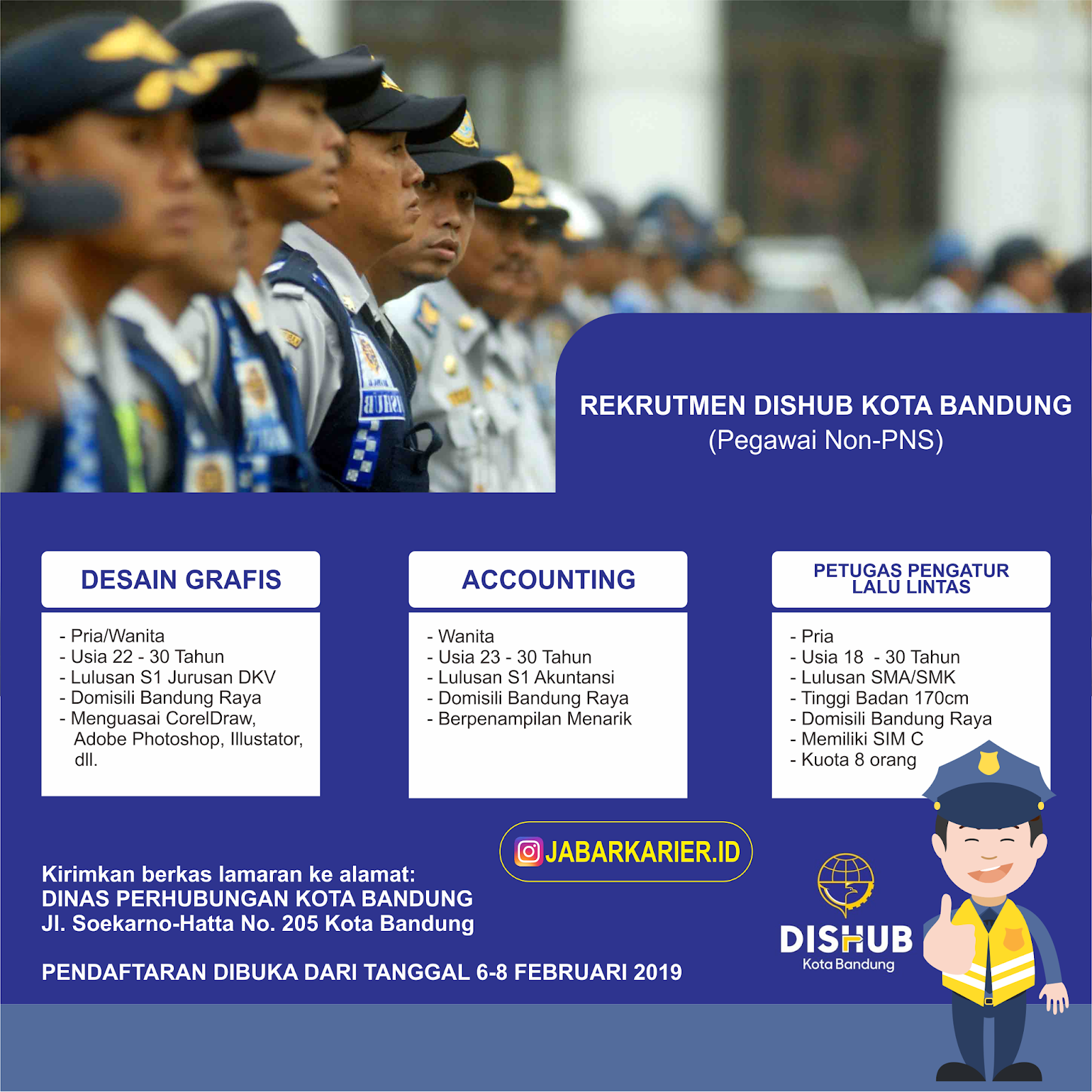 Lowongan Kerja Dishub Kota Bandung Tahun 2019 Lowongan Kerja Terbaru Tahun 2020 Informasi Rekrutmen Cpns Pppk 2020