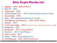 esha gupta movies,hindi, english, persian, from jannat 2 to total dhamaal, photo download