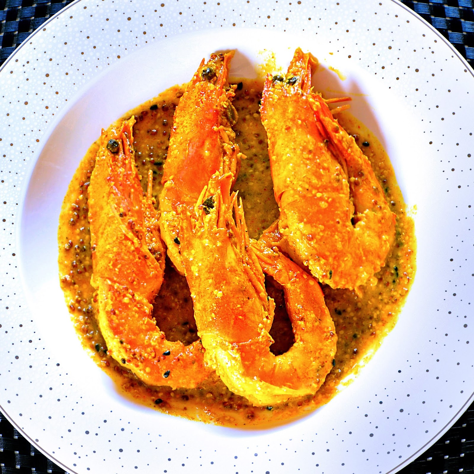 Prawn Curry A La Moutarde.