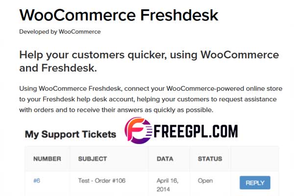 WooCommerce Freshdesk WordPress Plugin Free Download