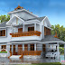 2010 sq-ft, 4 bedroom modern sloping roof house