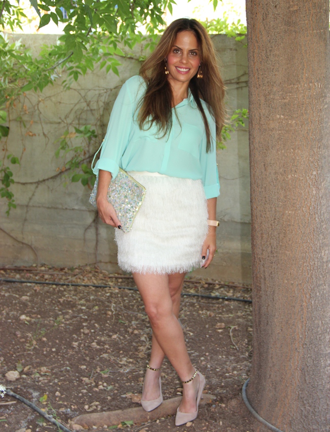 בלוג אופנה Vered'Style טרנד / חצאית פרווה 