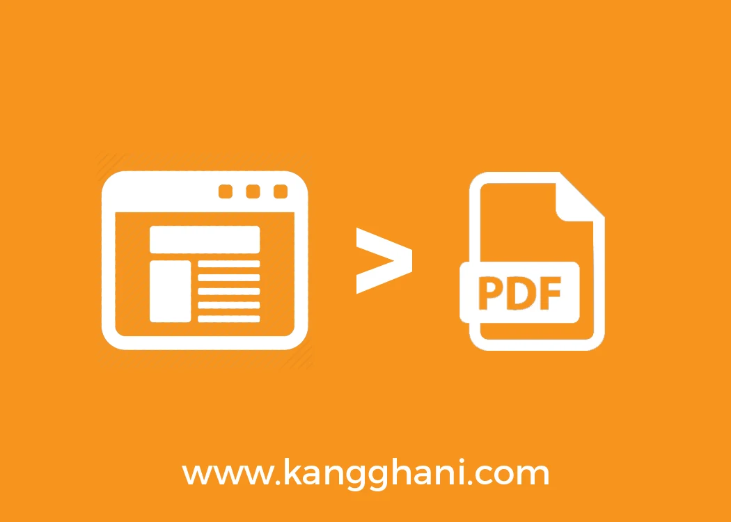 2 Cara Mudah Menyimpan Halaman Web menjadi PDF - Cara Proteksi