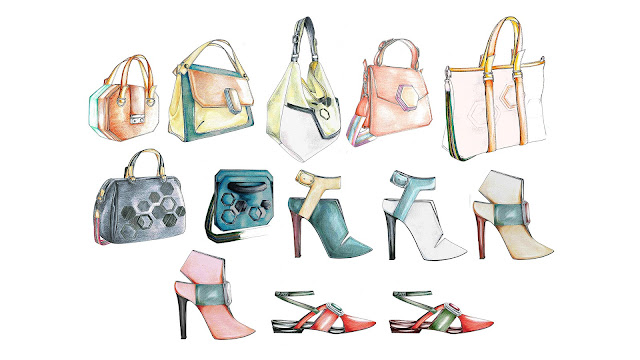 Collection line-up sketches by Emanuela Vetrano from Accademia di Costume e Moda in Rome