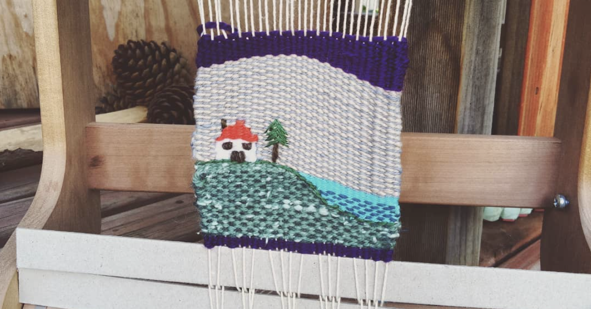 Kelly Casanova Tapestry weaving on a rigid heddle loom