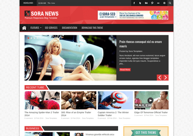 Free Download Sora News Responsive Sora News Responsive Blogger Template is a Blogger Template powerhouse subject amongst many bit Free Download Sora News Responsive